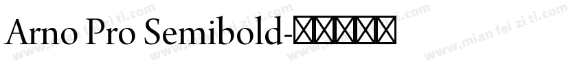 Arno Pro Semibold字体转换